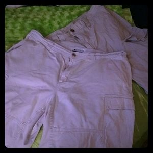 Bundle* 2 pair* Men's Columbia kakki cargo shorts